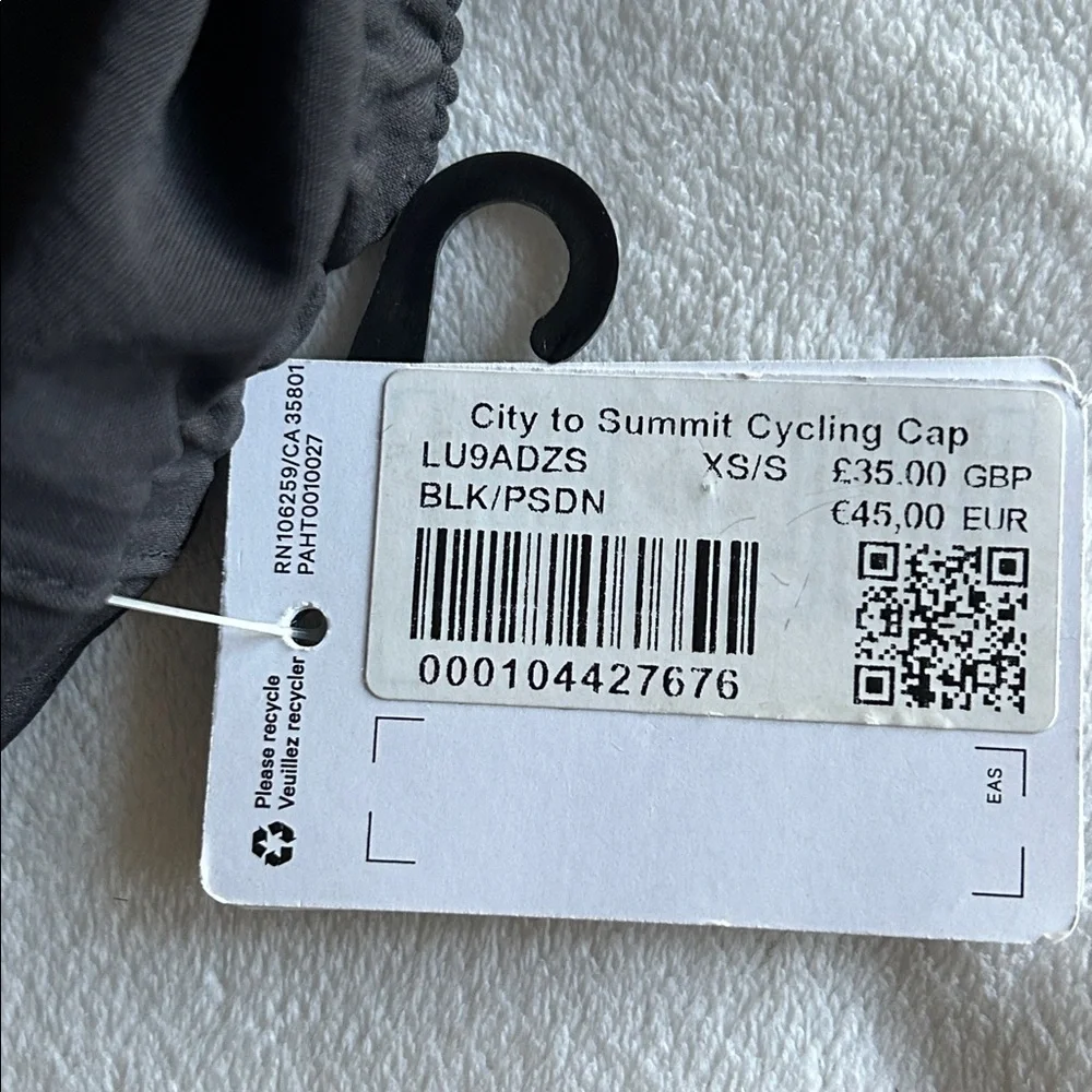 🆕 LULULEMON City to Summit Cycling Cap Black Poseidon NWT